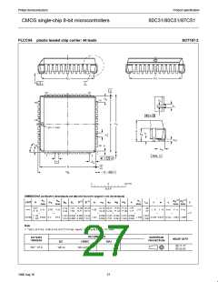 浏览型号SC87C51CCN40的Datasheet PDF文件第27页