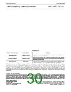 浏览型号SC87C51CCN40的Datasheet PDF文件第30页