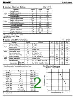 浏览型号PC817C的Datasheet PDF文件第2页