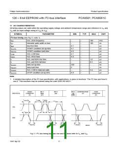 浏览型号PCA8581P的Datasheet PDF文件第11页