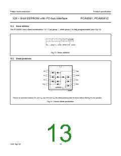浏览型号PCA8581P的Datasheet PDF文件第13页