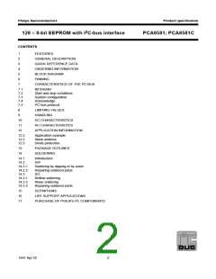 浏览型号PCA8581P的Datasheet PDF文件第2页