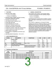 浏览型号PCA8581P的Datasheet PDF文件第3页