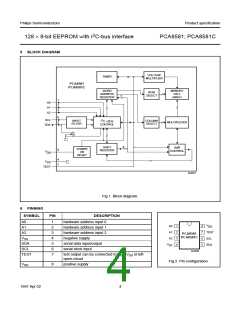浏览型号PCA8581P的Datasheet PDF文件第4页