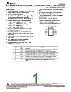 浏览型号PCA9306DCTR的Datasheet PDF文件第1页