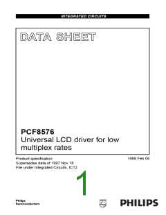 浏览型号PCF8576T的Datasheet PDF文件第1页