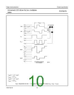 浏览型号PCF8576T的Datasheet PDF文件第10页