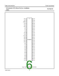 浏览型号PCF8576T的Datasheet PDF文件第6页