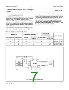 浏览型号PCF8576T的Datasheet PDF文件第7页