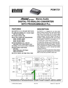 浏览型号PCM1721的Datasheet PDF文件第1页