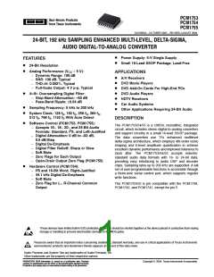 浏览型号PCM1754的Datasheet PDF文件第1页