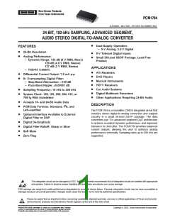 浏览型号PCM1794的Datasheet PDF文件第1页