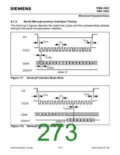 浏览型号PEB2091NV5.3的Datasheet PDF文件第273页