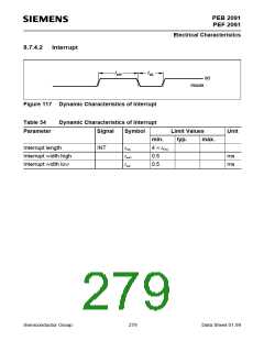 浏览型号PEB2091NV5.3的Datasheet PDF文件第279页
