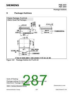 浏览型号PEB2091NV5.3的Datasheet PDF文件第287页