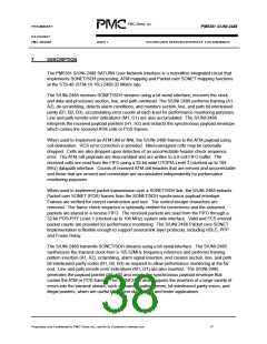 浏览型号PM5381的Datasheet PDF文件第38页