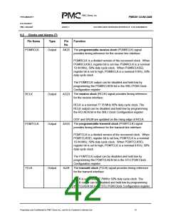 浏览型号PM5381的Datasheet PDF文件第42页
