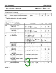 浏览型号PMBT2222A的Datasheet PDF文件第3页