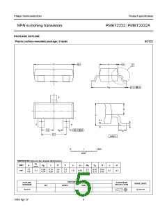 浏览型号PMBT2222A的Datasheet PDF文件第5页