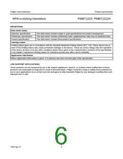 浏览型号PMBT2222A的Datasheet PDF文件第6页