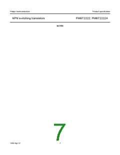 浏览型号PMBT2222A的Datasheet PDF文件第7页