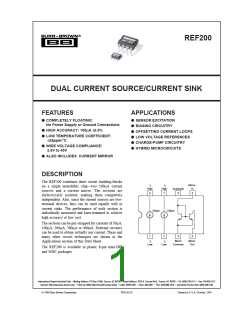 浏览型号REF200的Datasheet PDF文件第1页