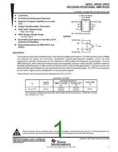 浏览型号OP07CP的Datasheet PDF文件第1页