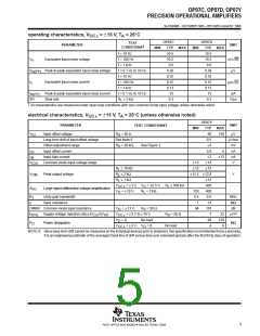 浏览型号OP07CP的Datasheet PDF文件第5页