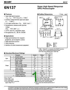 浏览型号6N137的Datasheet PDF文件第1页