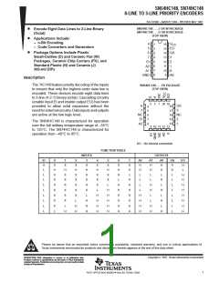 浏览型号74HC148的Datasheet PDF文件第1页