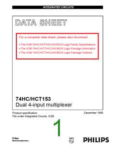 浏览型号74HC153的Datasheet PDF文件第1页