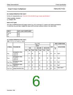 浏览型号74HC153的Datasheet PDF文件第6页