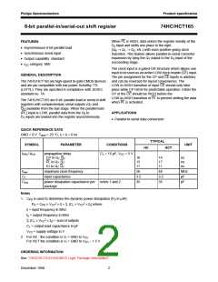 浏览型号74HC165BQ-G的Datasheet PDF文件第2页