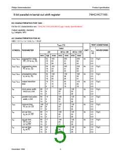 浏览型号74HC165BQ-G的Datasheet PDF文件第5页