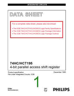浏览型号74HC195的Datasheet PDF文件第1页