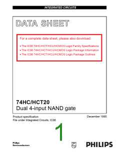 浏览型号74HC20的Datasheet PDF文件第1页