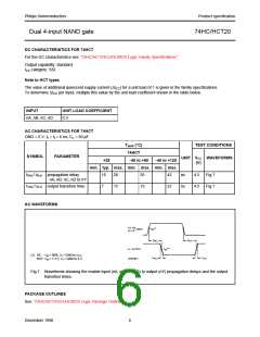 浏览型号74HC20的Datasheet PDF文件第6页