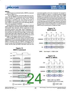 浏览型号MT48LC4M32LFFC的Datasheet PDF文件第24页