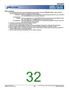 浏览型号MT48LC4M32LFFC的Datasheet PDF文件第32页