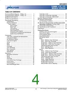 浏览型号MT48LC4M32LFFC的Datasheet PDF文件第4页