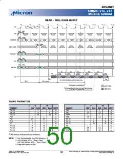浏览型号MT48LC4M32LFFC的Datasheet PDF文件第50页