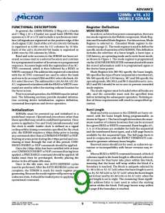 浏览型号MT48LC4M32LFFC的Datasheet PDF文件第9页
