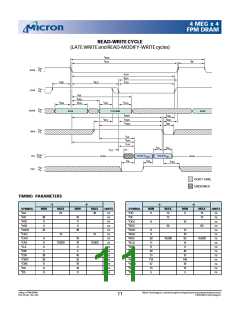 浏览型号MT4C4M4B1TG-6的Datasheet PDF文件第11页
