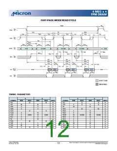 浏览型号MT4C4M4B1TG-6的Datasheet PDF文件第12页