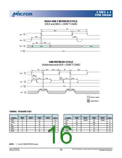 浏览型号MT4C4M4B1TG-6的Datasheet PDF文件第16页