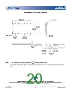 浏览型号MT4C4M4B1TG-6的Datasheet PDF文件第20页