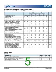 浏览型号MT4C4M4B1TG-6的Datasheet PDF文件第5页