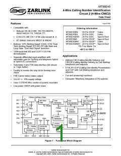 浏览型号MT88E45BN1的Datasheet PDF文件第1页