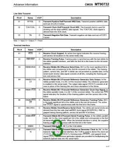 浏览型号MT90732AP的Datasheet PDF文件第3页