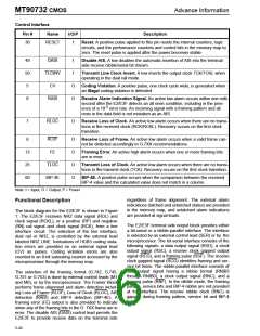 浏览型号MT90732AP的Datasheet PDF文件第6页